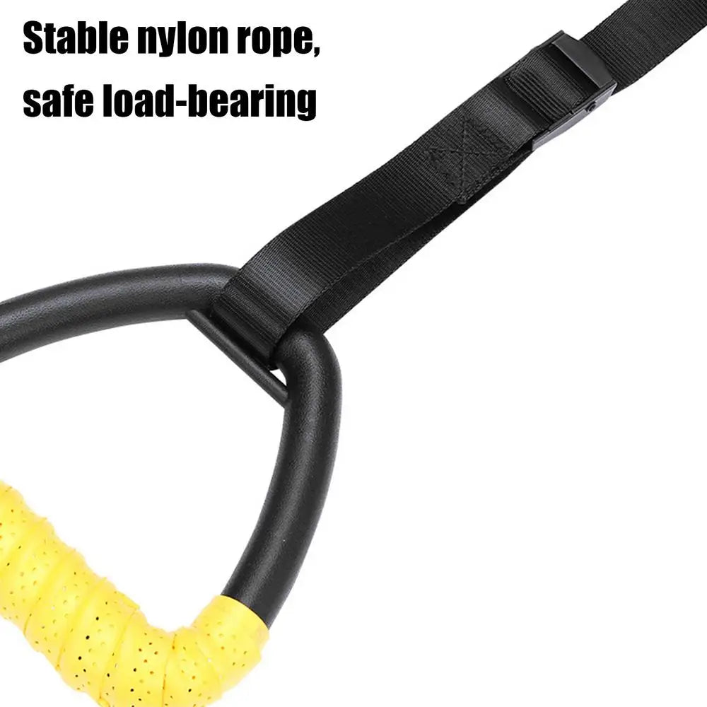 Calisthenics Rings Pull Up Rings for Adults Non-Slip Exercise Gear Adjustable Straps Fitness Equipment Pull up Handle Rings