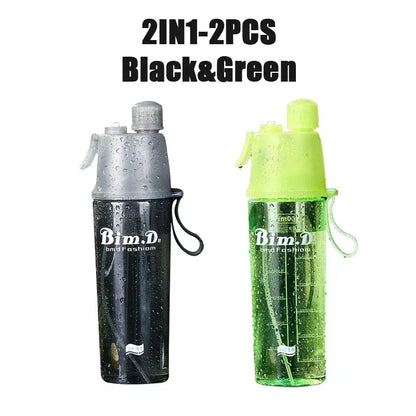 1/2/4PCS Plastic Spray Cup Summer Outdoor Sports Water Bottle Hydration Cooling Spray Cup Travel Portable Water Cup Gift Cups