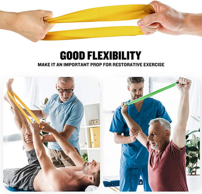 5pcs Fitness Resistance Bands Set-Include 5Colors,Exercise Tension Bands,Working Out,Exercise Gym,Yoga Training and Home Fitness