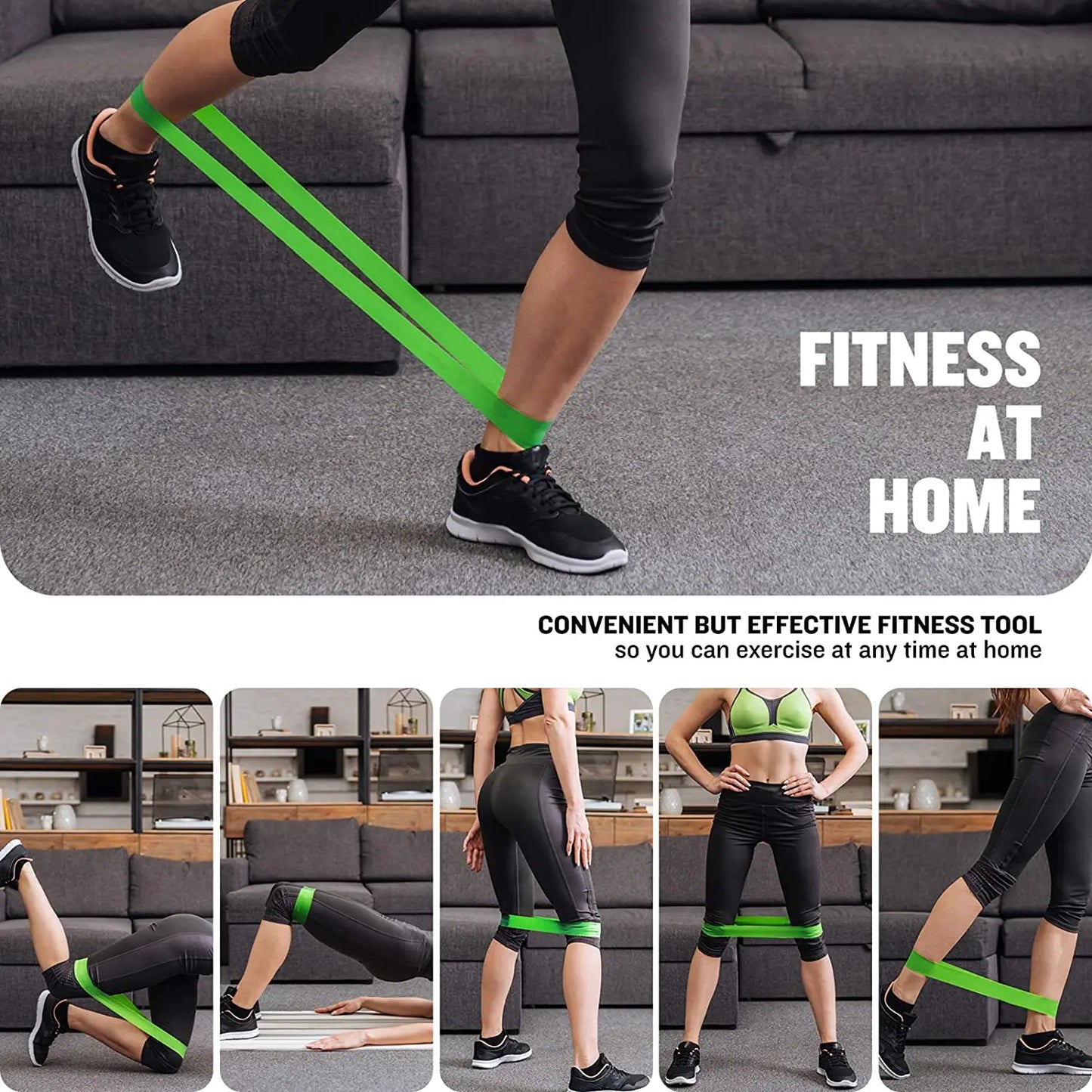 5pcs Fitness Resistance Bands Set-Include 5Colors,Exercise Tension Bands,Working Out,Exercise Gym,Yoga Training and Home Fitness
