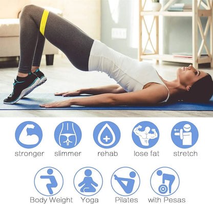 5pcs Fitness Resistance Bands Set-Include 5Colors,Exercise Tension Bands,Working Out,Exercise Gym,Yoga Training and Home Fitness