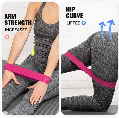 5pcs Fitness Resistance Bands Set-Include 5Colors,Exercise Tension Bands,Working Out,Exercise Gym,Yoga Training and Home Fitness